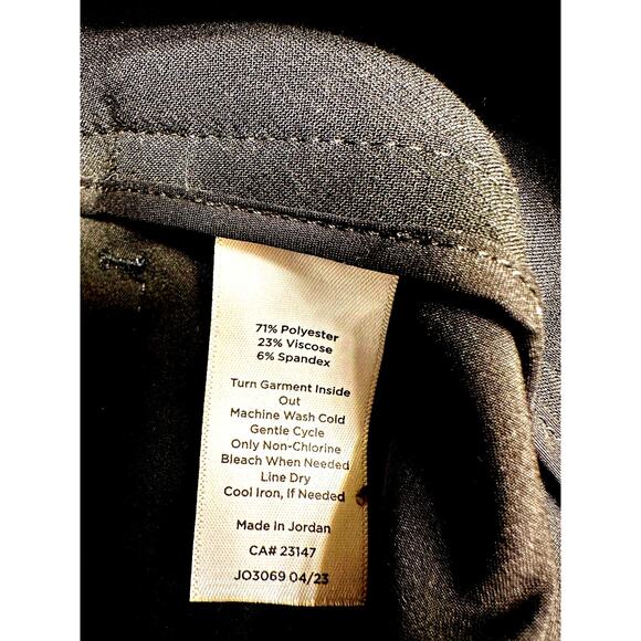 Talbots Black Dress Pants Sz 10 w/ Gunmetal Buttons Trousers Office Career Work - Picture 5 of 5